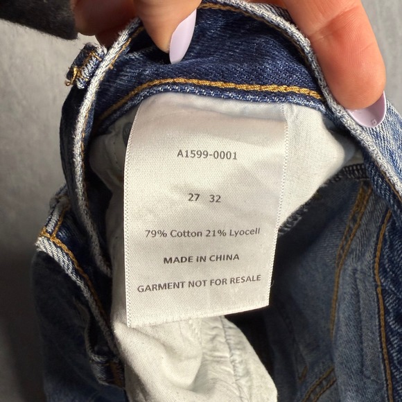 Levi's Jeans Womens 27‎ High Loose Flare Medium Wash Baggy Fading Distressed - Picture 11 of 11